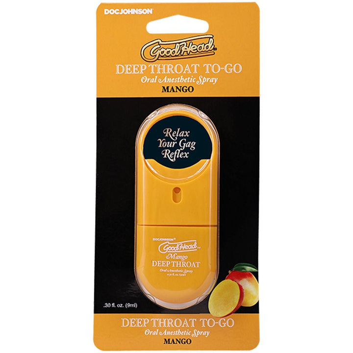 Goodhead Deep Throat Spray to Go Mango .30fl Oz - US Stores