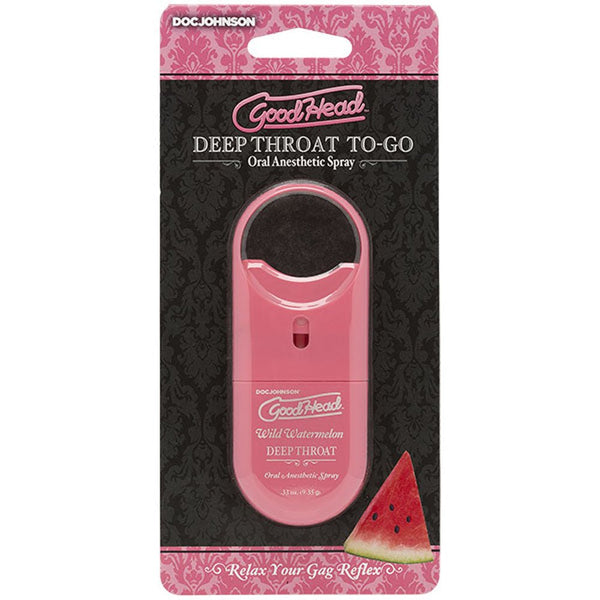 Goodhead - Deep Throat Spray to - Go - Wild Watermelon - .33 Oz. - US Stores