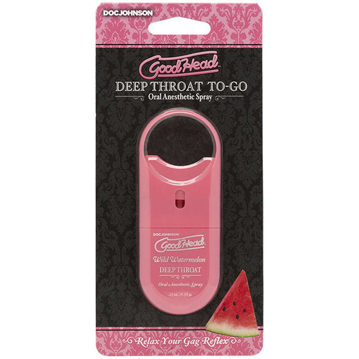Goodhead - Deep Throat Spray to - Go - Wild Watermelon - .33 Oz. - US Stores
