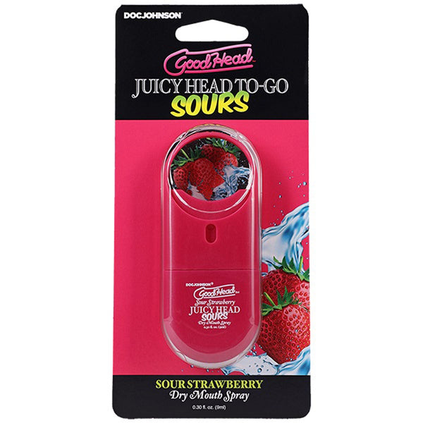 Goodhead Juicyhead Dry Mouth Spray to Go - Sour Strawberry .30 Oz - US Stores