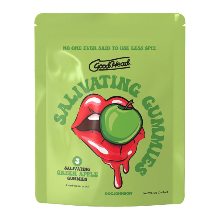 Goodhead - Salivating Gummies 24 Pk Display (3 Pcs Per Pouch) - Green Apple - US Stores