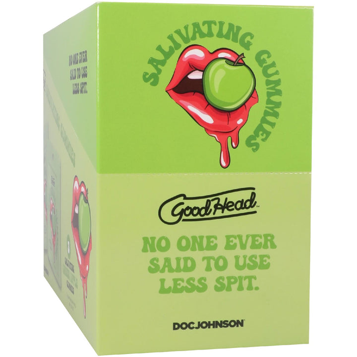 Goodhead - Salivating Gummies 24 Pk Display (3 Pcs Per Pouch) - Green Apple - US Stores