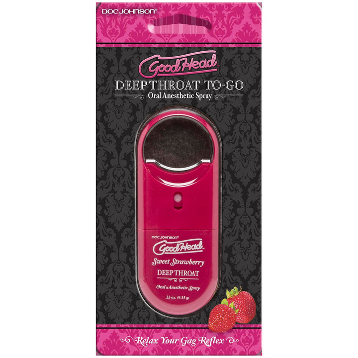Goodhead to Go Deep Throat Spray - Sweet Strawberry - US Stores