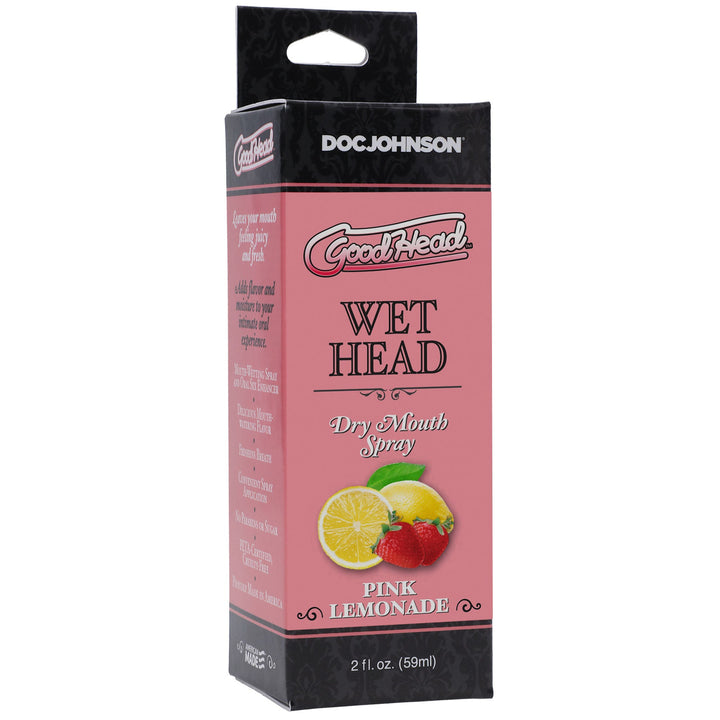 Goodhead - Wet Head - Dry Mouth Spray - Pink Lemonade - 2 Fl. Oz. (59ml) - US Stores