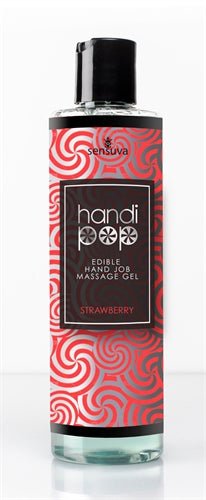 Handi Pop Handjob Massage Gel - Strawberry - 4.2 Oz. - US Stores