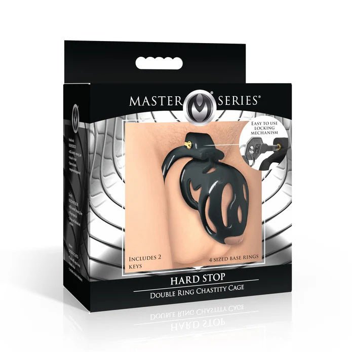 Hard Stop Double Ring Chastity Cage - US Stores