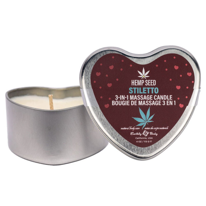Hemp Seed 3 in 1 Massage Candle Stiletto 4.07oz - US Stores