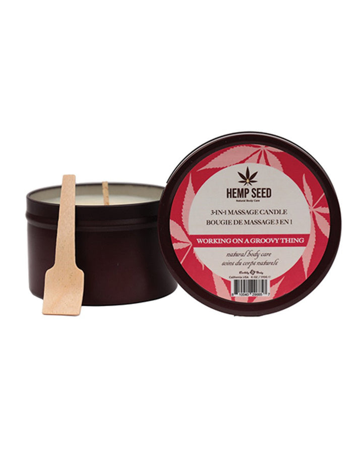 Hemp Seed 3 - in - 1 Massage Candle - Working on a Groovy Thing 6 Oz - US Stores