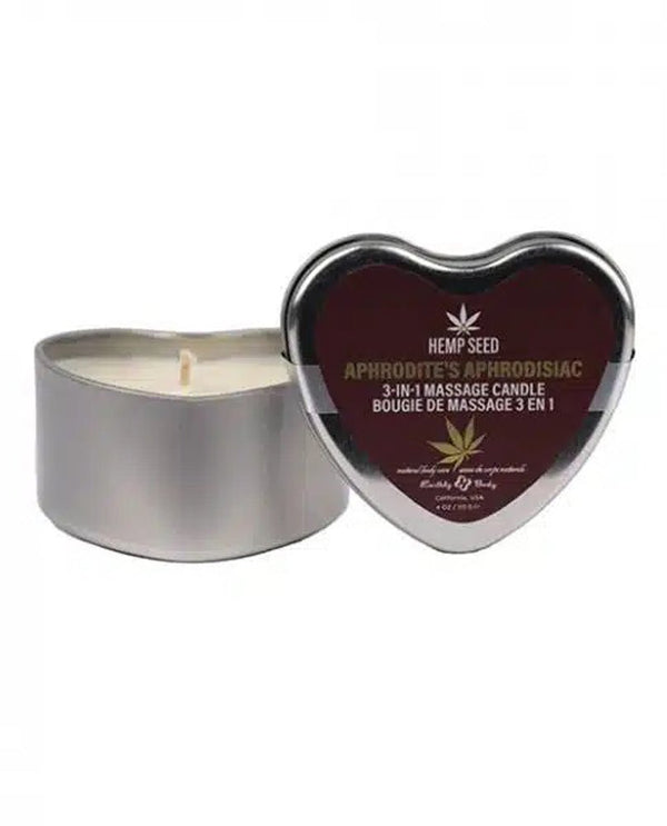 Hemp Seed 3 - in - 1 Valentines Day Candle - Aphrodite's Aphrodisiac 4 Oz - US Stores