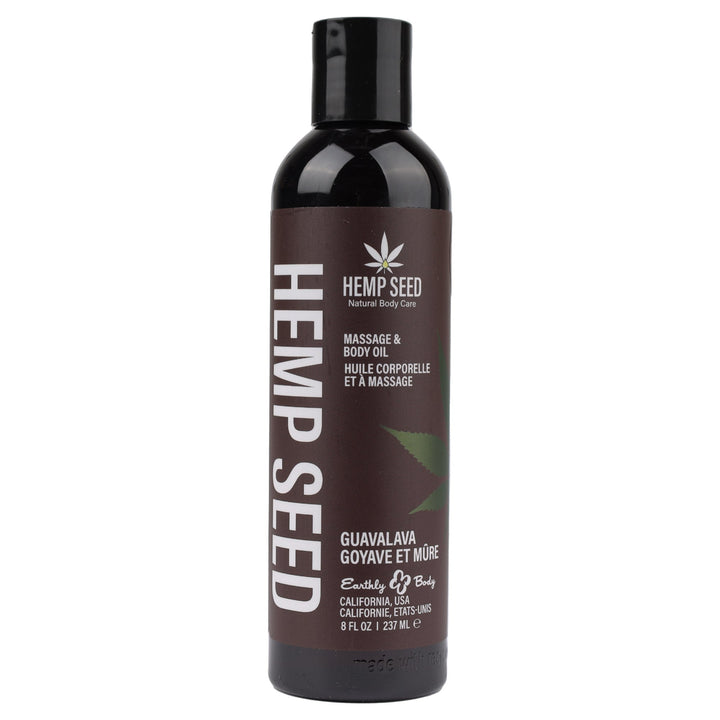 Hemp Seed Massage and Body Oil - Guavalava - 8 Fl. Oz./ 237 ml - US Stores