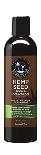 Hemp Seed Massage and Body Oil - Naked in the Woods - 8 Fl. Oz./ 237ml - US Stores