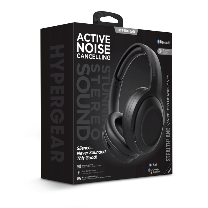 HyperGear Stealth2 ANC Wireless Headphones - US Stores