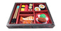 Japanese Sushi Dinner Bento Box Pretend Play toy set with colorful food pieces