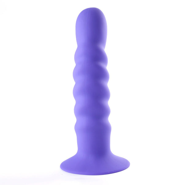 Kendall Silicone Dong Swirled Satin Finish - Neon Purple - US Stores