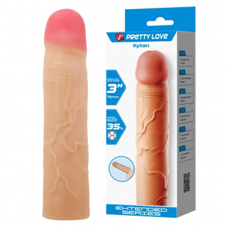 Kylian Extended Penis Sleeve - Light - US Stores