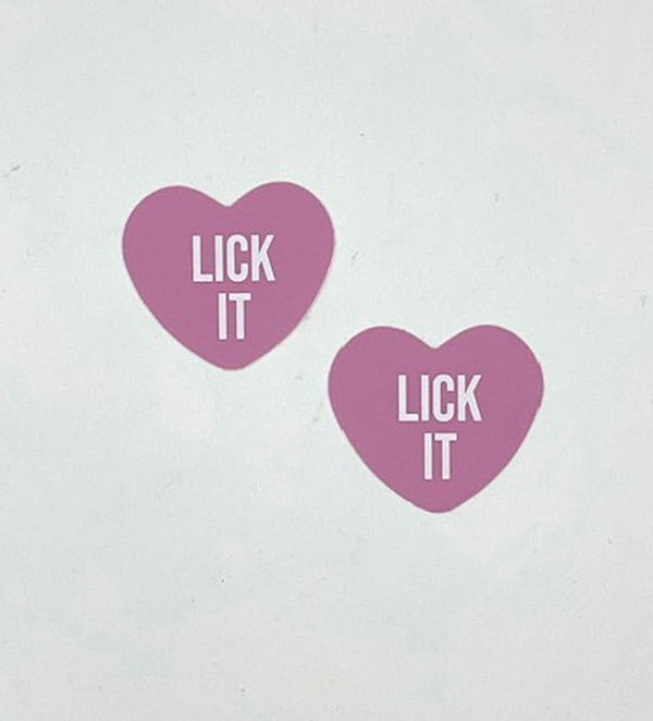 Lick It Light Pink Candy Heart Pasties - US Stores