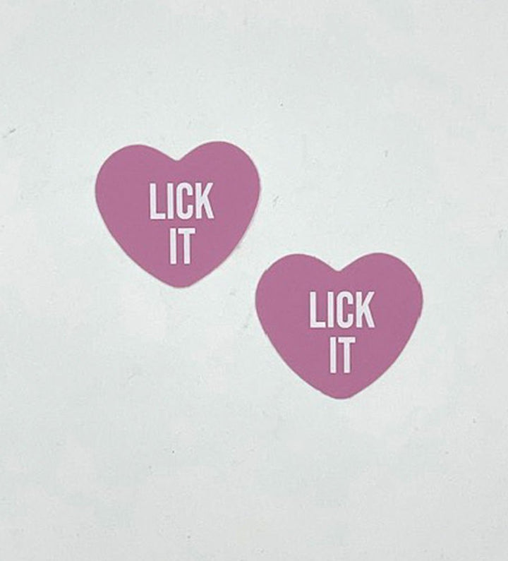 Lick It Light Pink Candy Heart Pasties - US Stores