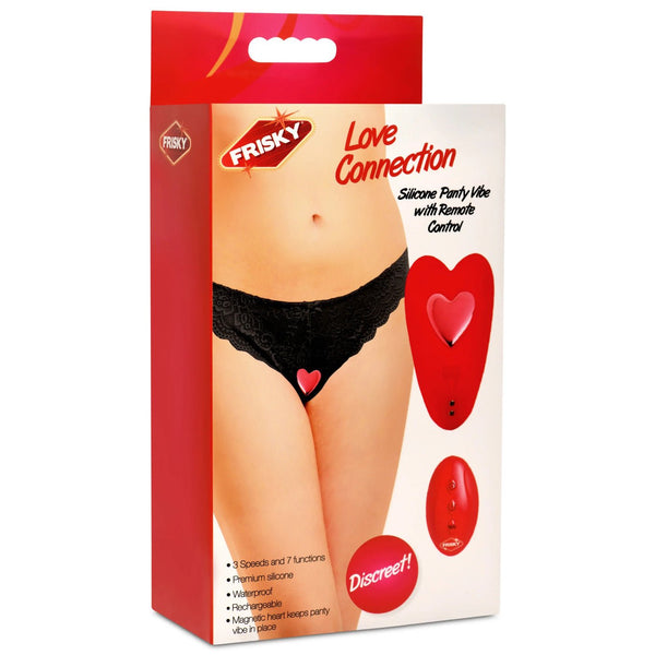 Love Connection Silicone Panty Vibe With Remote Control - Red - US Stores