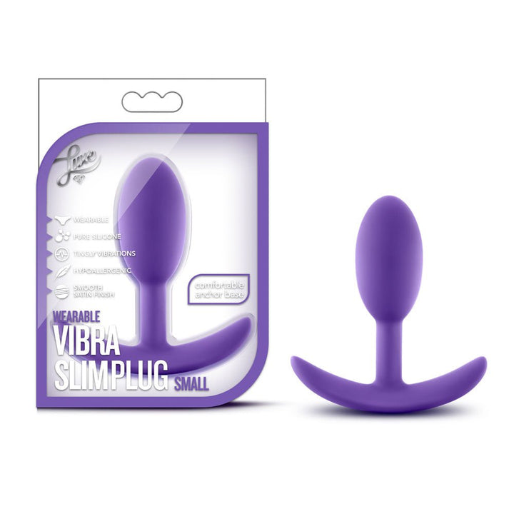 Luxe - Wearable Vibra Slim Plug - Small - Purple - US Stores