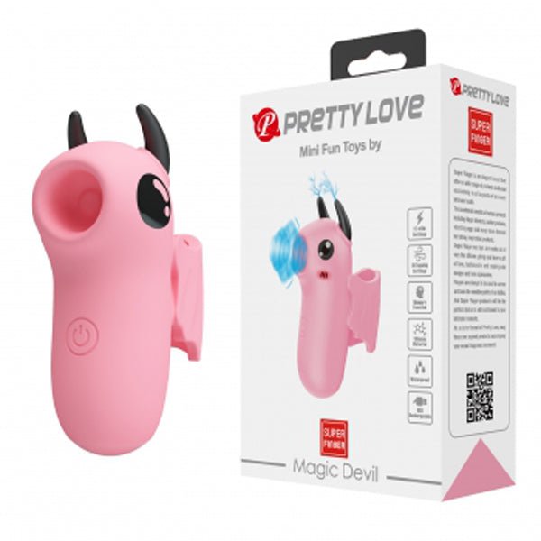 Magic Devil Finger Vibrator - Pink - US Stores