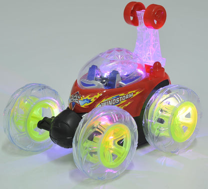 RC Twister Stunt Car with LED Lights & Music – Red
