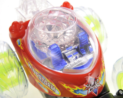 RC Twister Stunt Car with LED Lights & Music – Red
