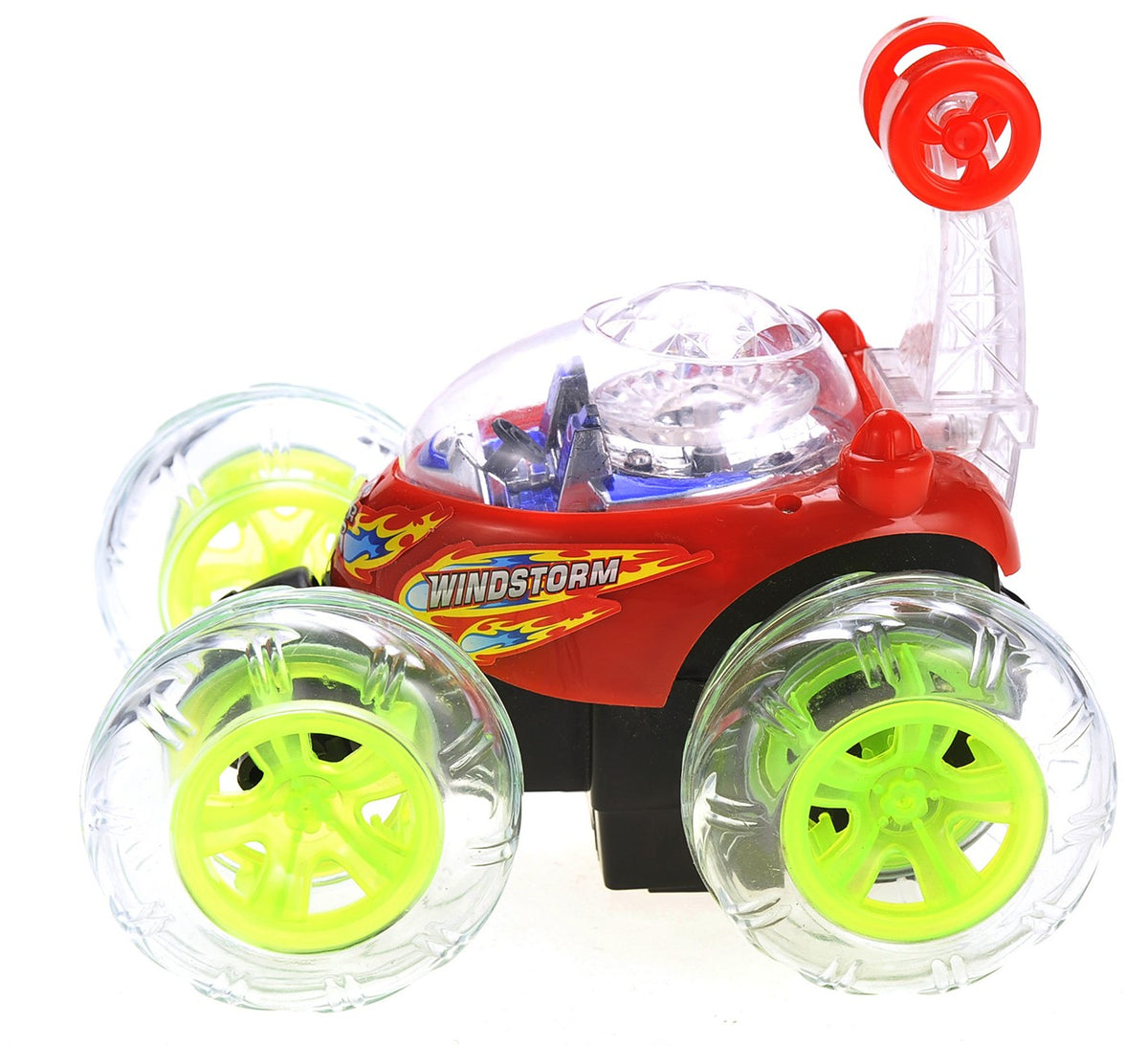 RC Twister Stunt Car with LED Lights & Music – Red