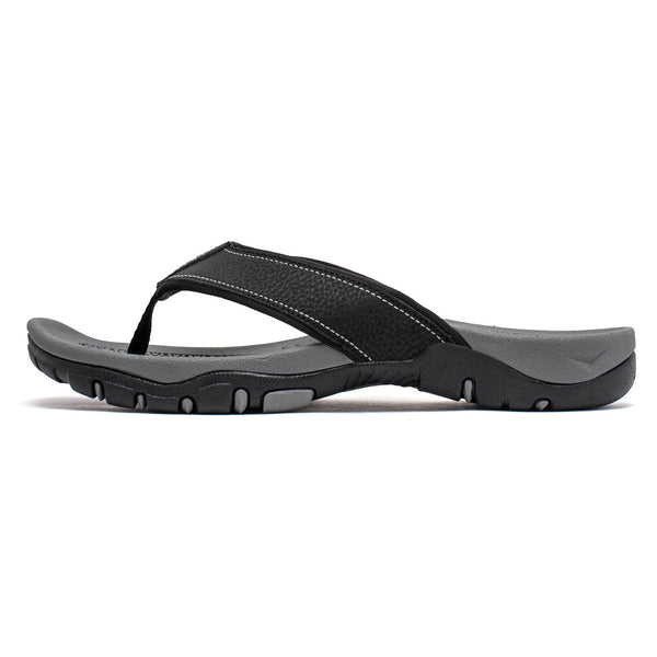 Mens Thong Sandals Indoor and Outdoor Beach Flip Flop Black Grey (Size 10) - US Stores