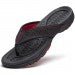 Mens Thong Sandals Indoor and Outdoor Beach Flip Flop Black/Red Size 15 - US Stores