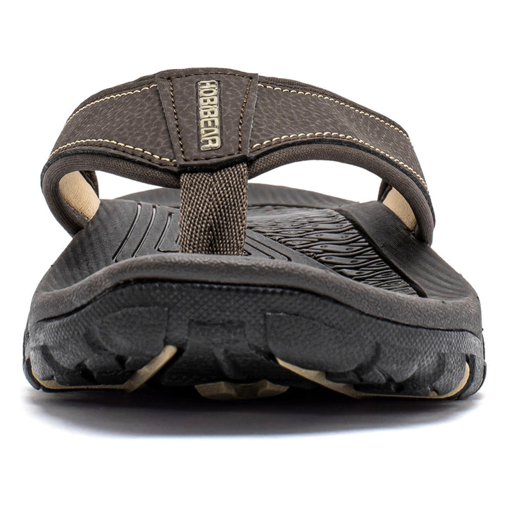 Mens Thong Sandals Indoor and Outdoor Beach Flip Flop Dark Brown (Size 10) - US Stores