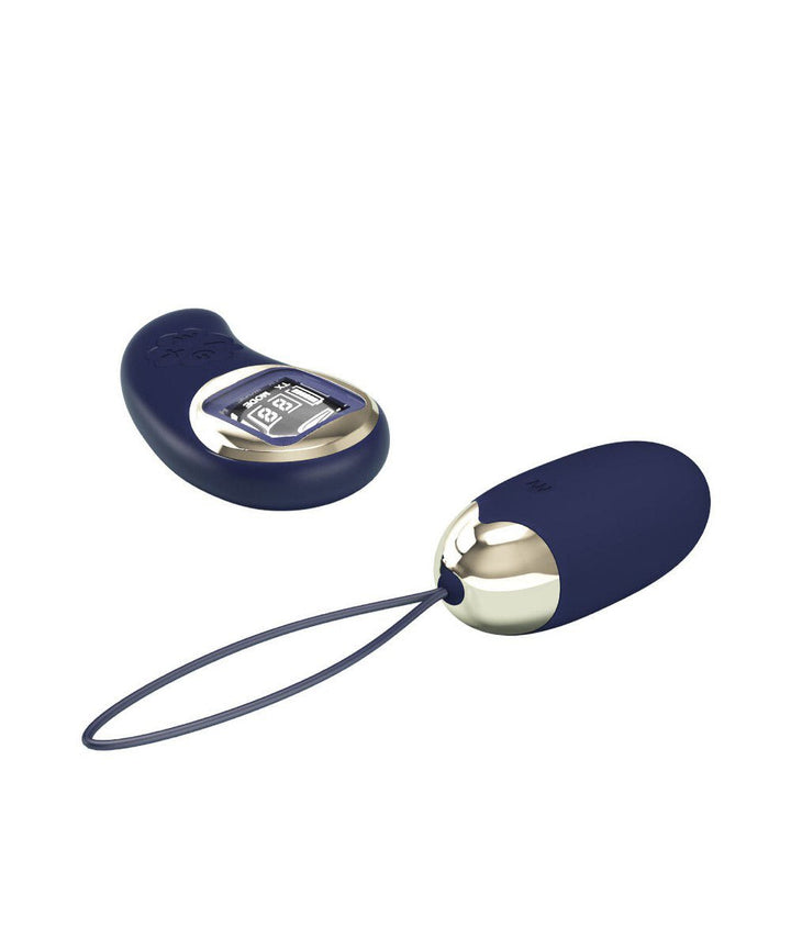 Mina Vibrating Remote Control Egg - Blue - US Stores