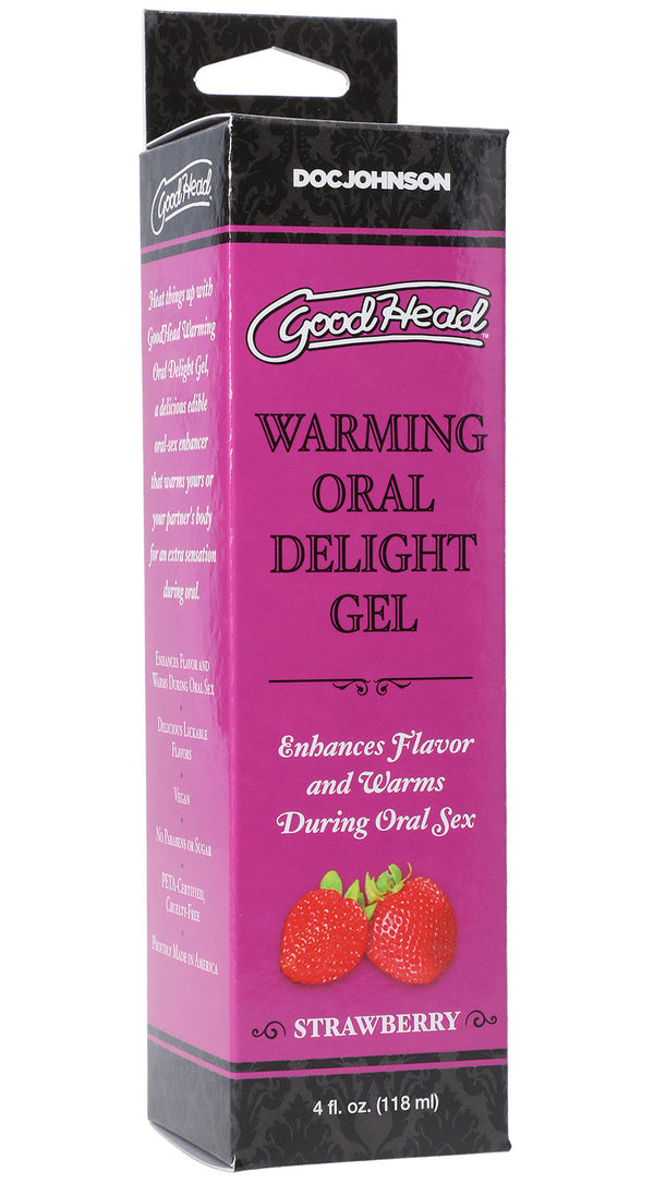Goodhead - Warming Oral Delight Gel - Strawberry - 4 Fl. Oz.