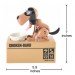 My Dog Piggy Bank - Robotic Coin Munching Toy Money Box (Black Brown) - US Stores