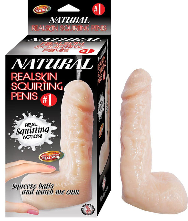 Natural Realskin Squirting Penis 1 - Flesh - US Stores