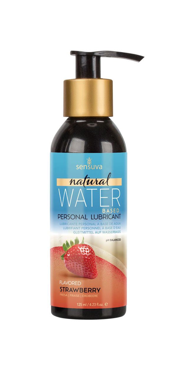Natural Water - Based Personal Lubricant - Strawberry 4 Fl. Oz. (125ml) Bottle - US Stores