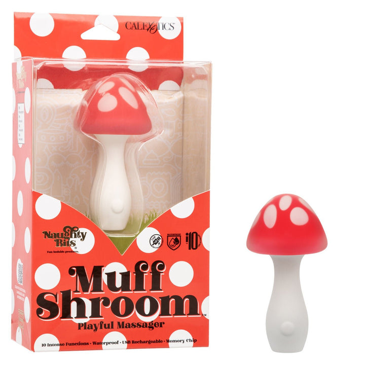 Naughty Bits Muff Shroom Playful Massager - Red - US Stores