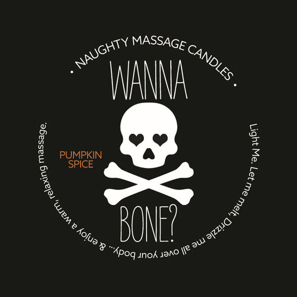Naughty Massage Candle - Wanna Bone - Pumpkin Spice - US Stores