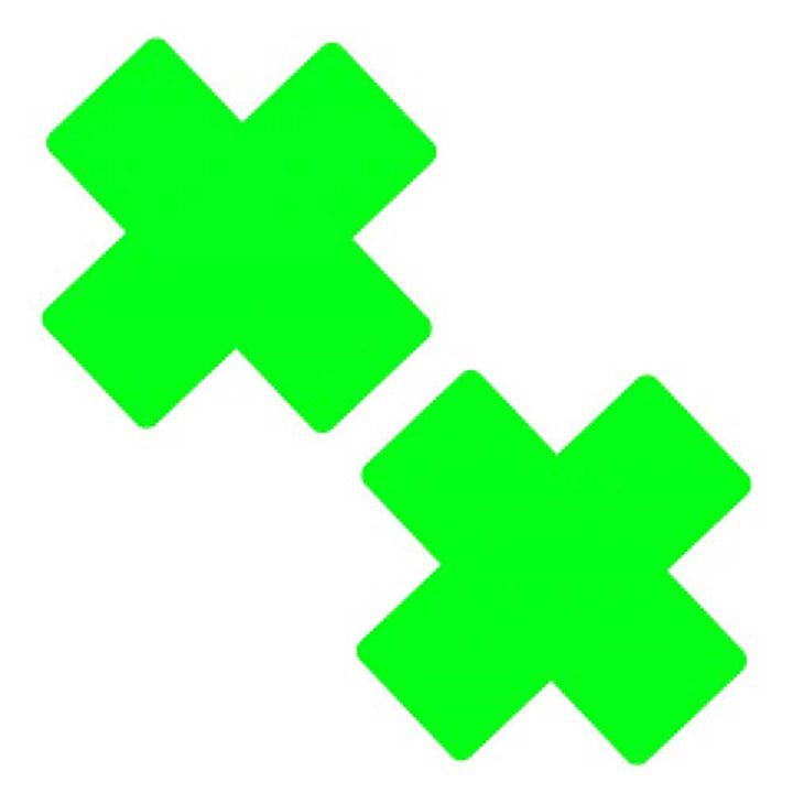 Neon Greeny Temperature Reactive X Factor Nipple Cover Pasties - US Stores