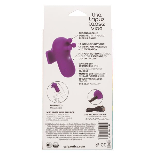 Neon Vibes the Triple Tease Vibe - Purple - US Stores