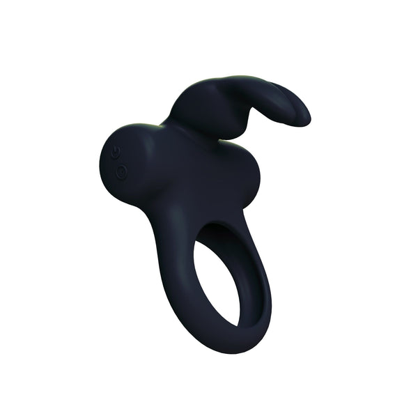 Ohhh Bunny Frisky Bunny Vibrating Ring - Black Pearl - US Stores