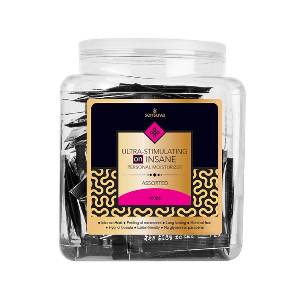 On Insane Ultra - Stimulating Personal Moisturizer Assorted 100 Piece Tub - US Stores
