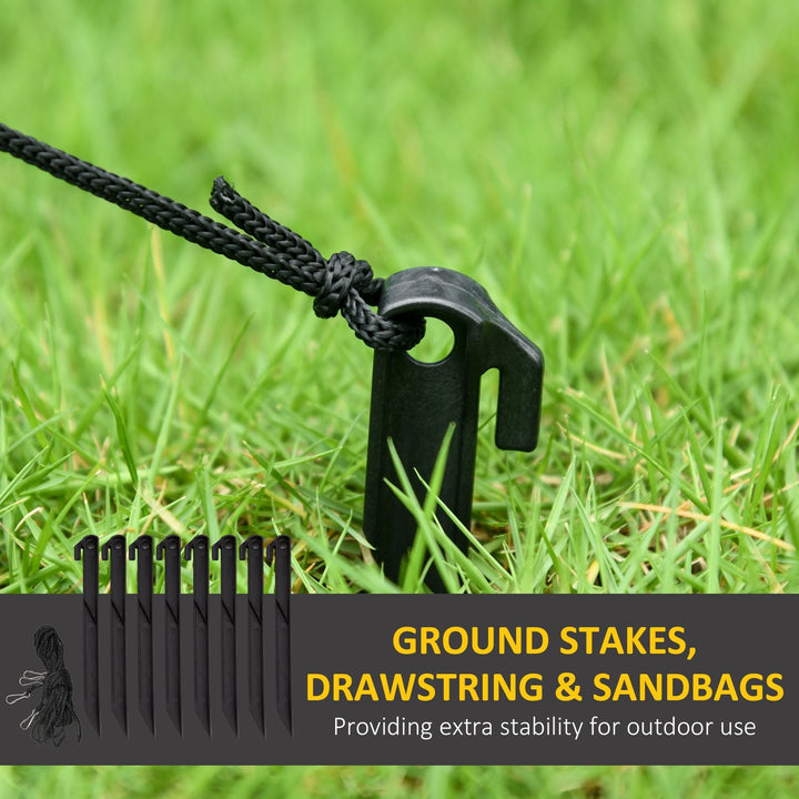 Outsunny 8FT Giant Inflatable Gingerbread Man, Christmas Blow Up Decorations with LED Lights for Indoor, Outdoor, Yard - US Stores