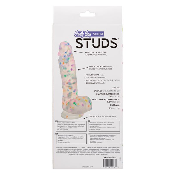 Party Boy Silicone Studs 6"/15.25 Cm - US Stores