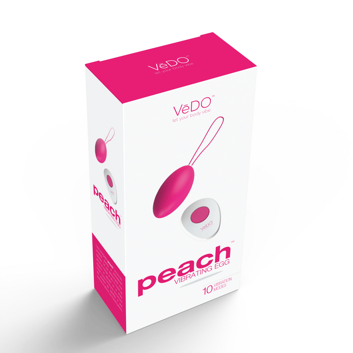Peach Vibrating Egg - Foxy Pink - US Stores