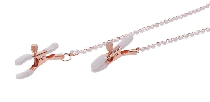 Peaches N Creame Collar With Nipple Clamps - Pink - US Stores