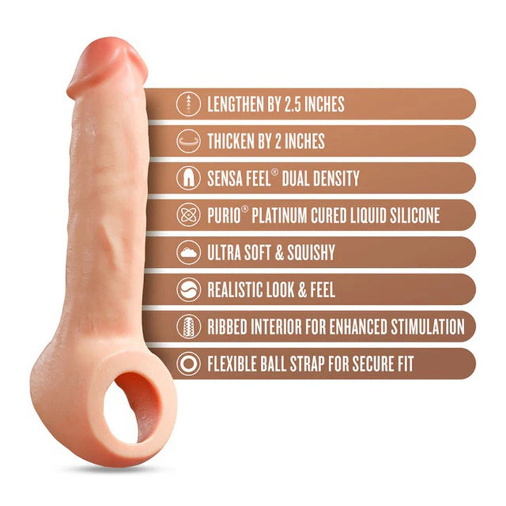 Performance Plus Thrive 2.5 Inch Silicone Penis Xtender - Beige - US Stores