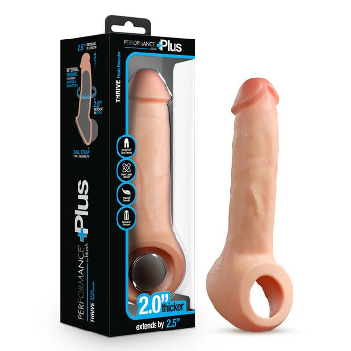 Performance Plus Thrive 2.5 Inch Silicone Penis Xtender - Beige - US Stores