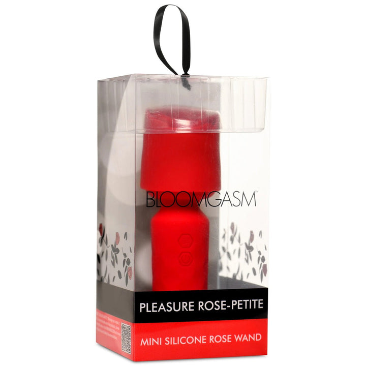 Pleasure Rose - Petite Mini Silicone Rose Wand - Red - US Stores