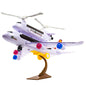 Bump and go police airplane with rescue helicopter toy