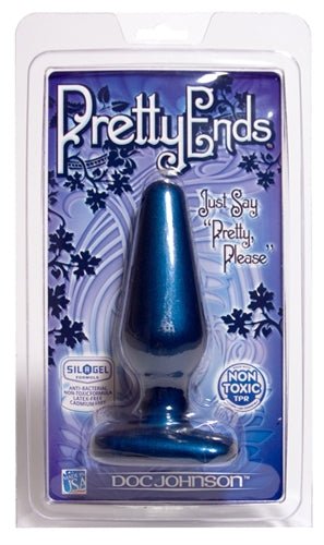 Pretty Ends Iridescent Butt Plugs - Medium - Midnight Blue - US Stores